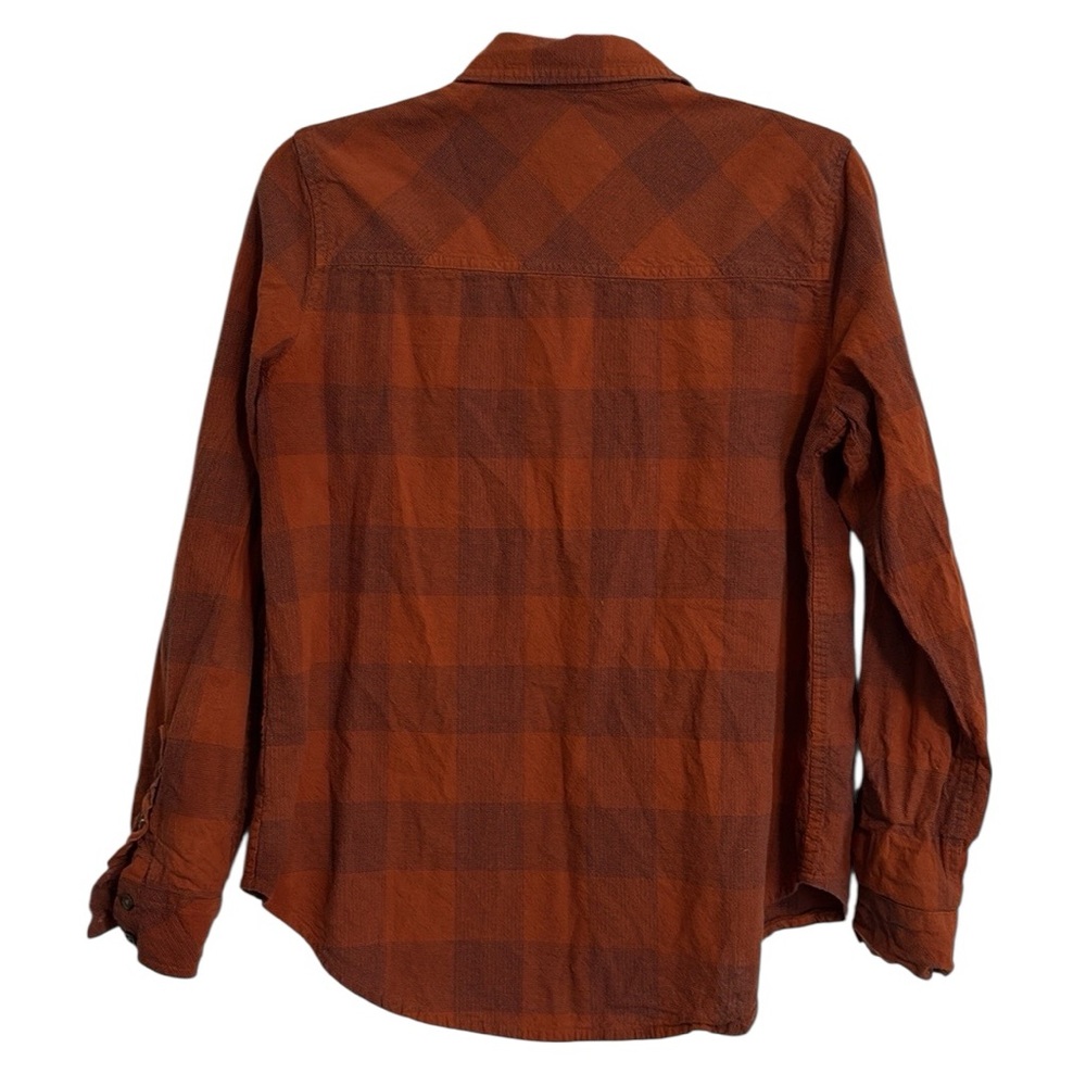 🖤 Universal Thread Orange and Black Checkered 100% Cotton Button Down - Picture 5 of 5